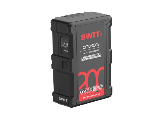SWIT CIMO-200S 196Wh USB-C OLED info Cine V-mount Battery