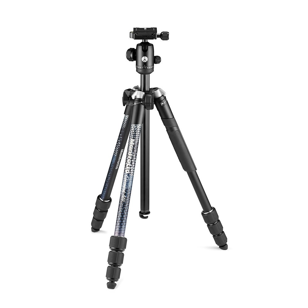 Manfrotto Element Traveller Aluminium Tripod Kit with Ball Head (MKELMII4BK-BH-A – Black)