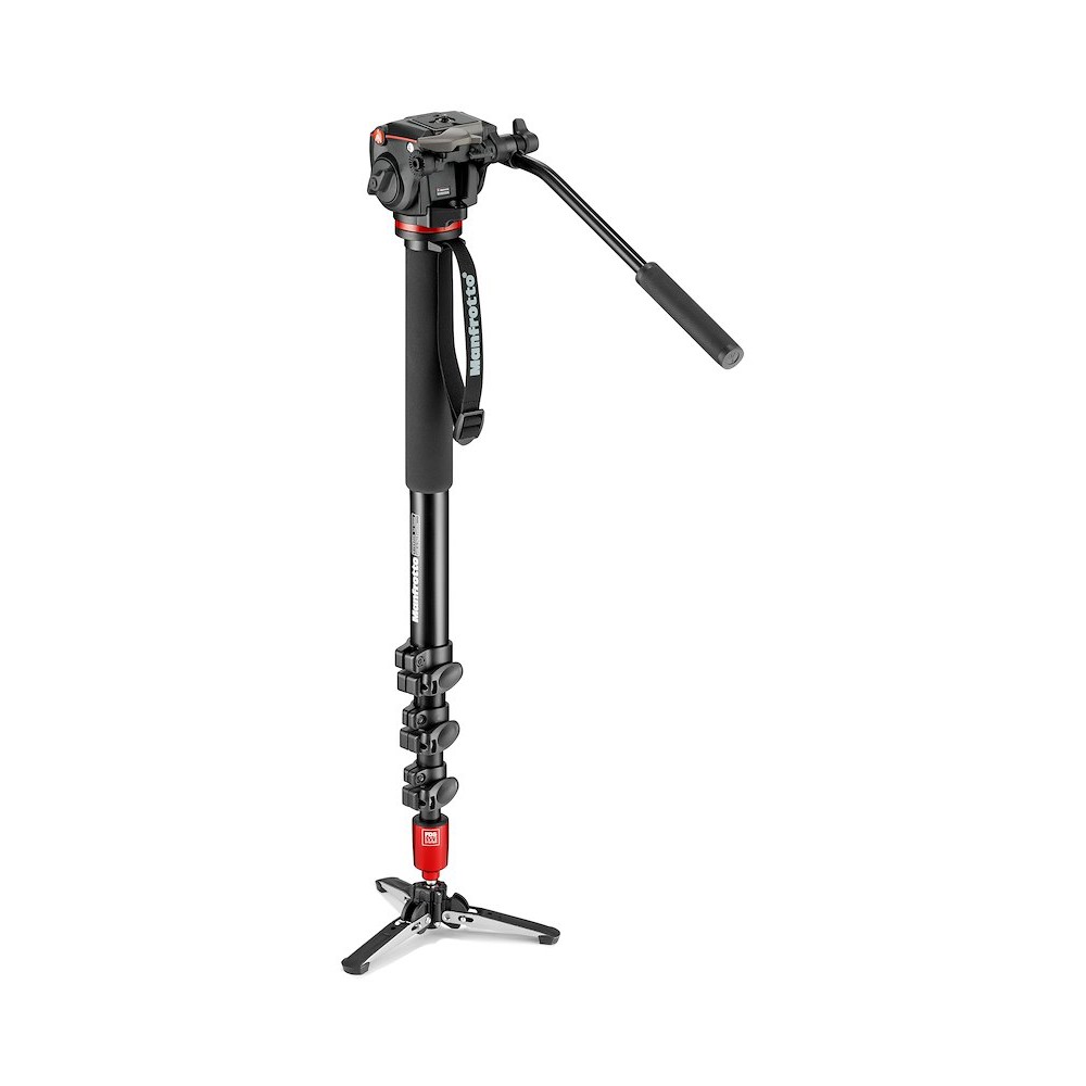 Manfrotto Aluminum Fluid Monopod - RC2 Fluid Head, 4 sections MVM450A