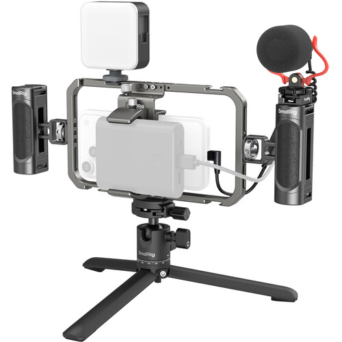 SmallRig All-in-One Video Kit For Smartphone Creators with Audio and Lighting System