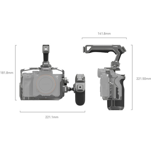 SmallRig HawkLock Quick Release Advanced Cage Kit for Sony Alpha 7R V / Alpha 7 IV / Alpha 7S III