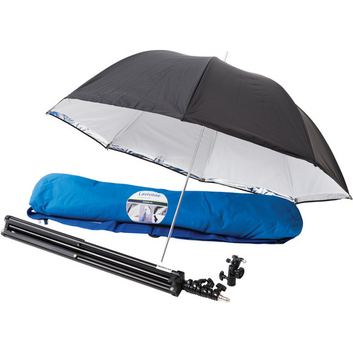Lastolite LL LU2474F - Umbrella Kit 99cm + Stand and 2422 Tilthead Shoe Lock