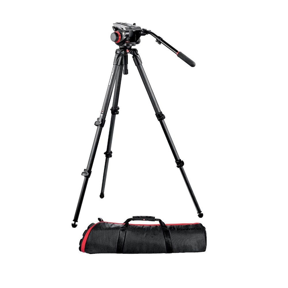 Manfrotto 504 fluid video head & 535 CF single leg tripod (504HD,535K)