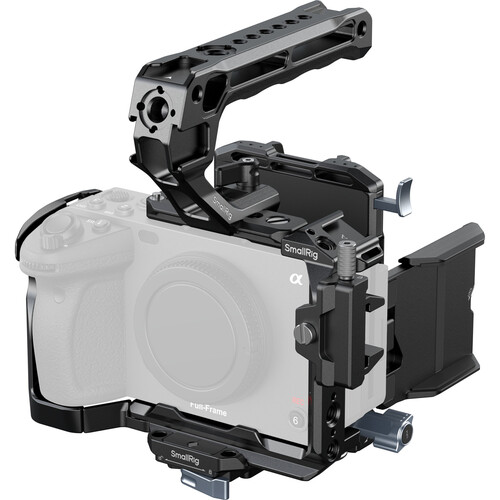 SmallRig Cage Kit for Sony FX30 / FX3: with Compact V-Mount Battery Plate, Cable Clamp & Top Handle for Video