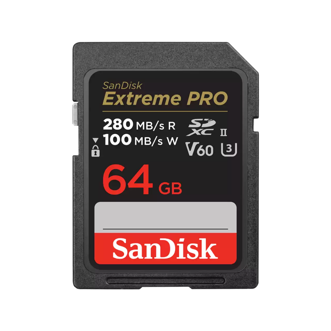 SanDisk Extreme PRO SDXC™ UHS-II Card - 64GB