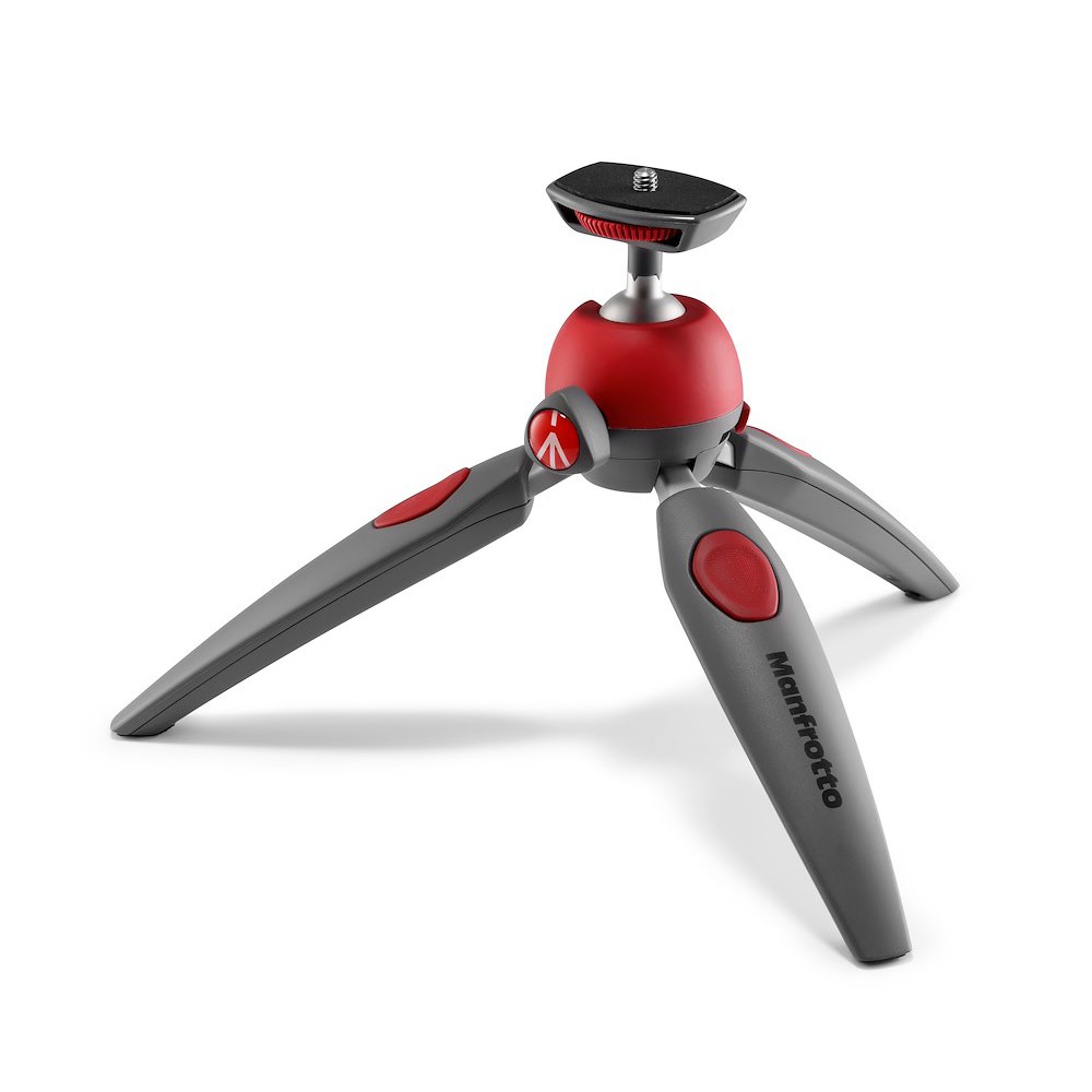 Manfrotto PIXI EVO 2-Section Mini Tripod, Red MTPIXIEVO-RD