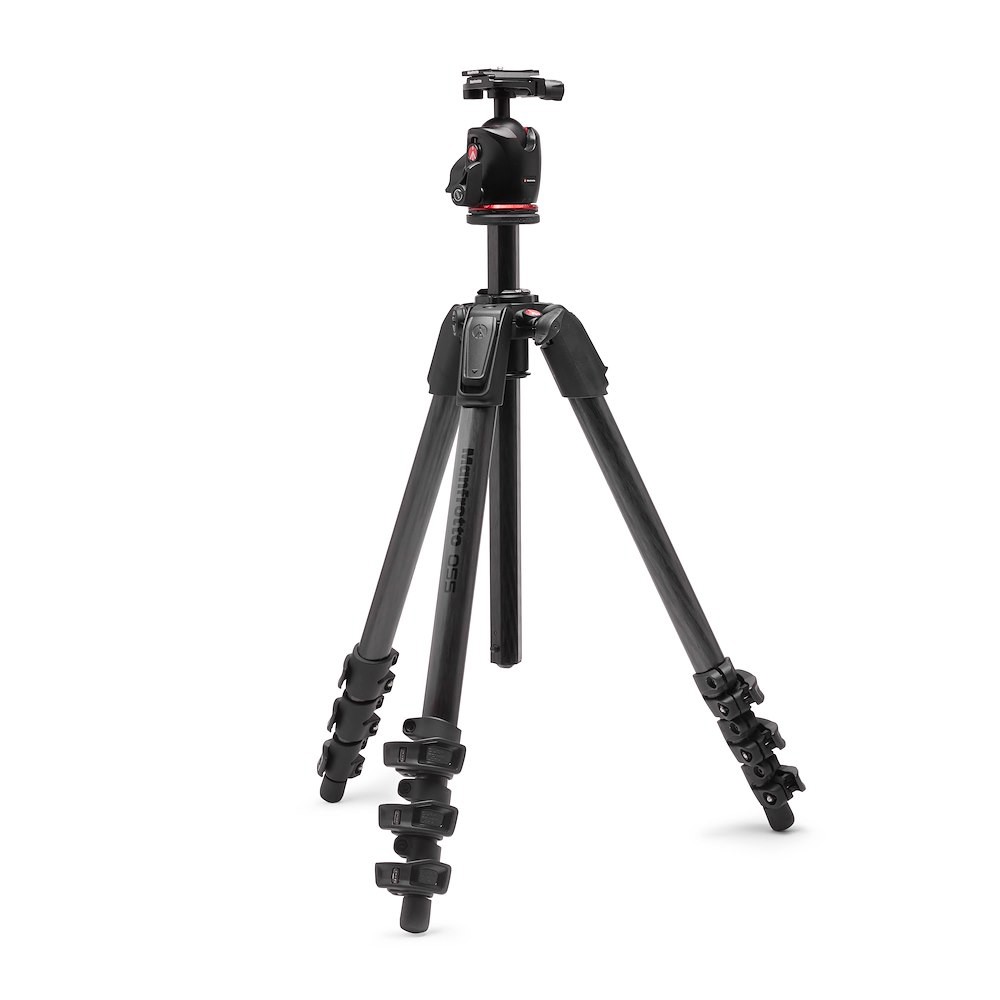 Manfrotto 055XPRO AS carbon fibre tripod kit with Ball Head (MK055CXPRO4-Q6T)