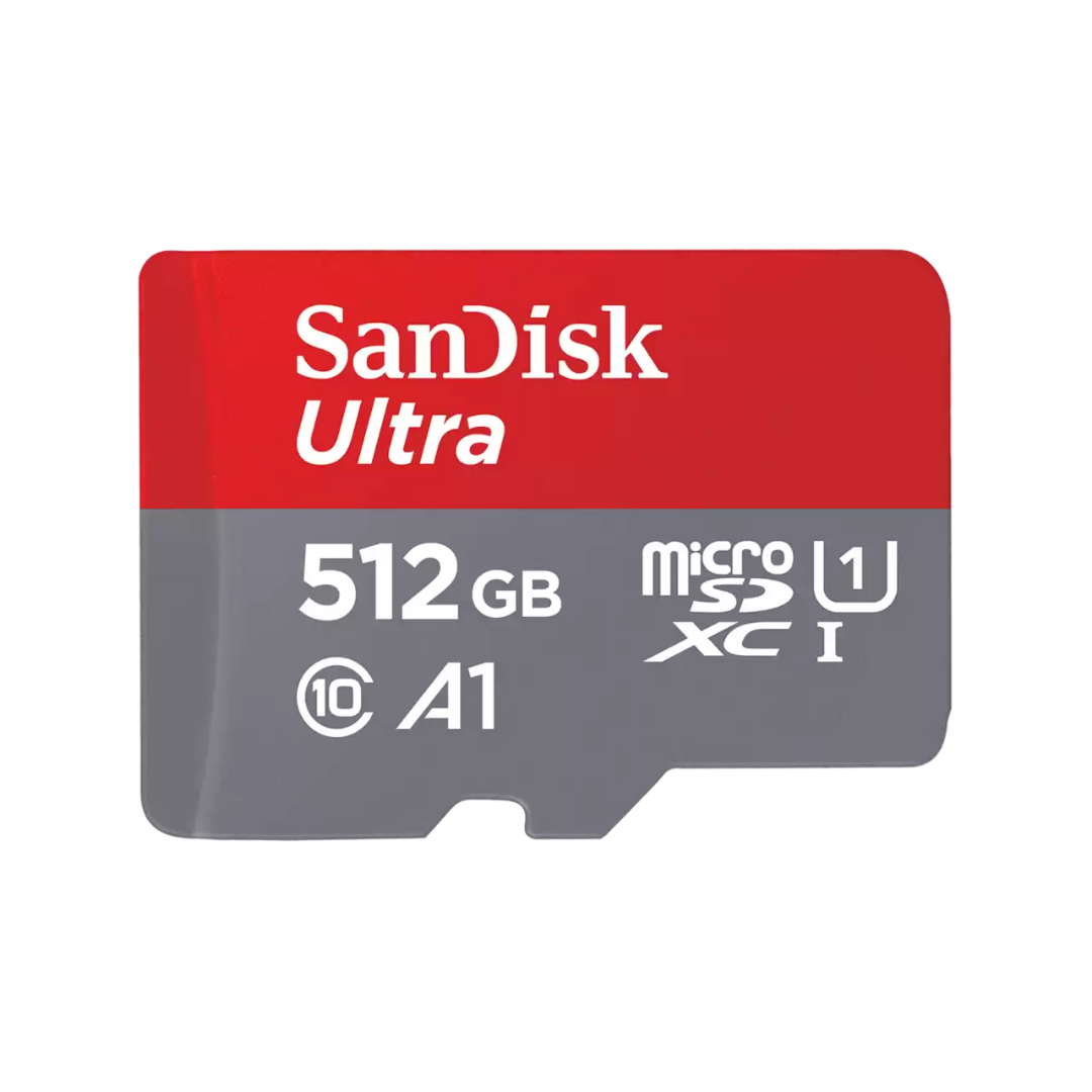 SanDisk Ultra microSD with SD Adapter (Up to 120MBPs) - 512GB