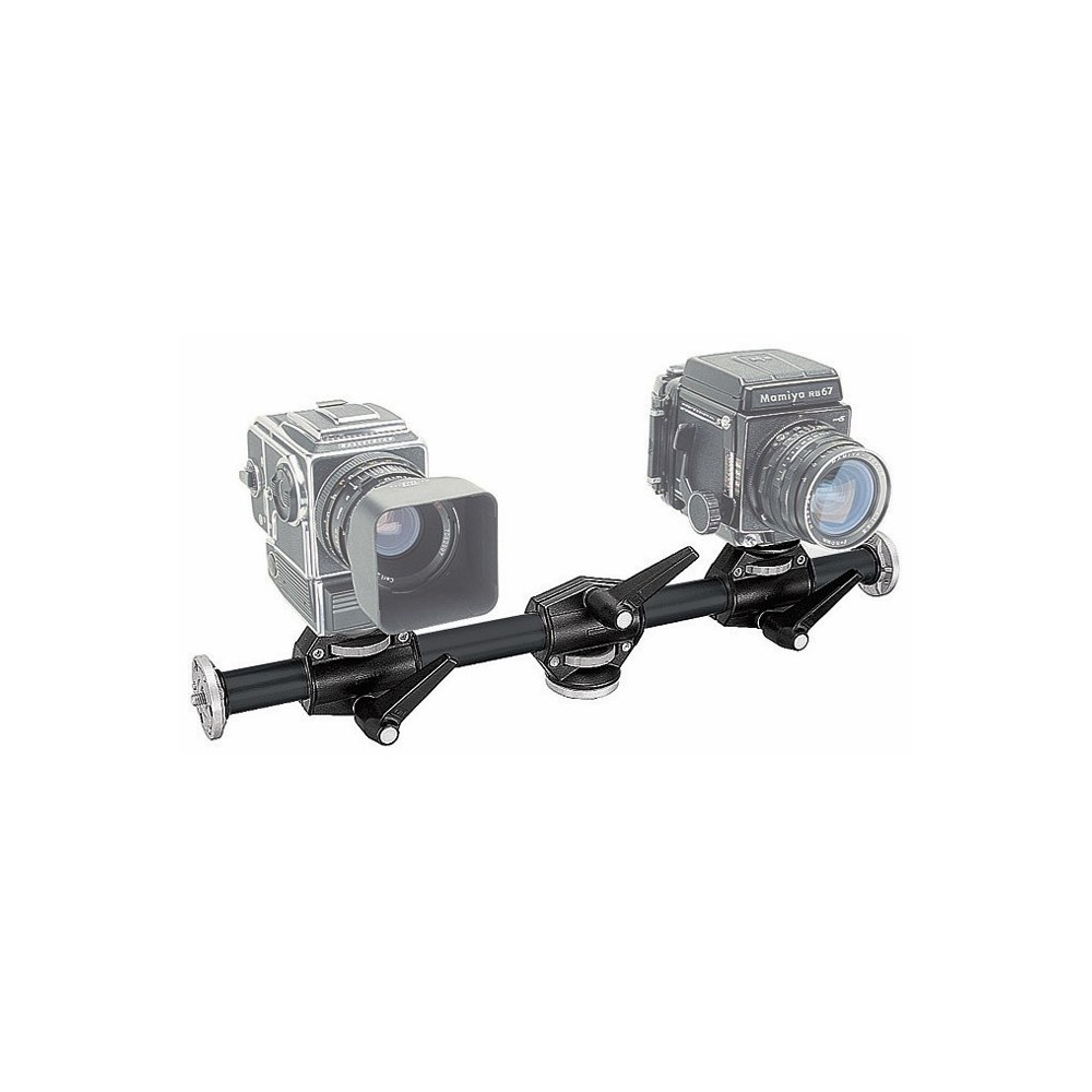 Manfrotto Cross Arm, Double End with Double Head Support - Black 131DDB