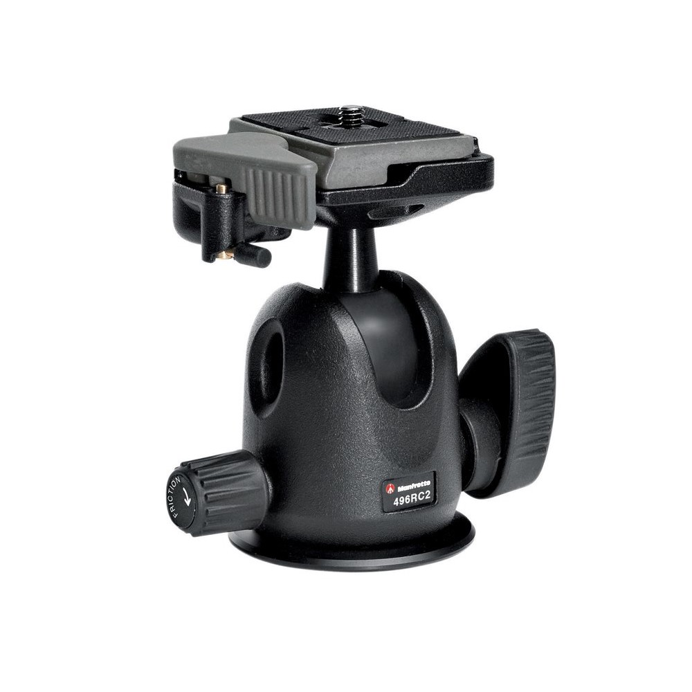 Manfrotto Compact Ball Tripod Head with RC2 Quick Release Plate (496RC2)