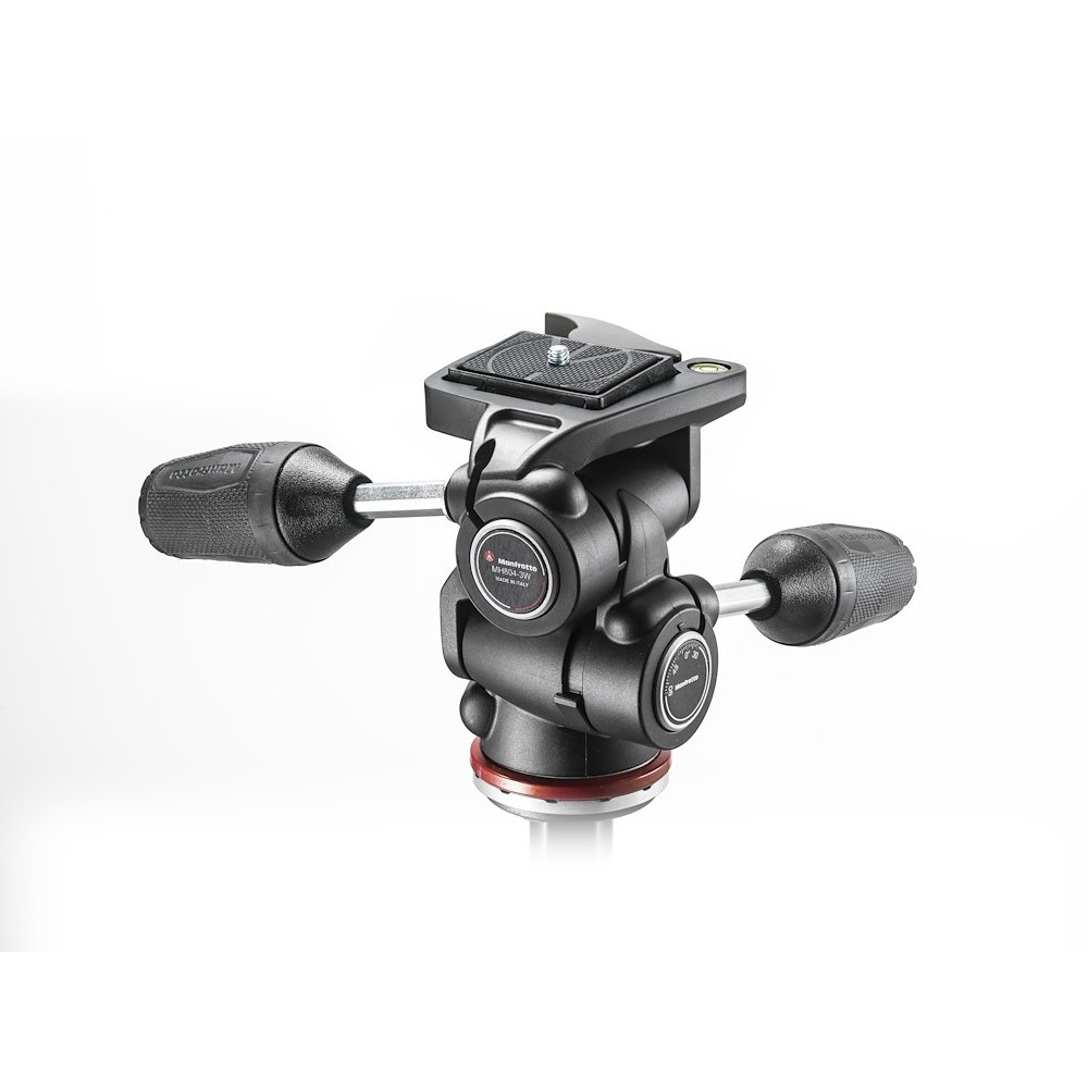 Manfrotto 3 Way head with RC2 in Adapto w/ retractable levers (MH804-3WUS)