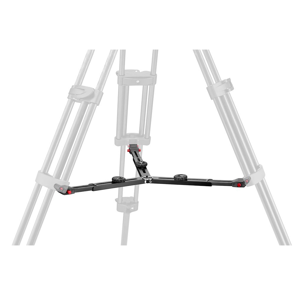 Manfrotto CF Twin leg with middle spreader video tripod 100/75mm bowl MVTTWINMCUS
