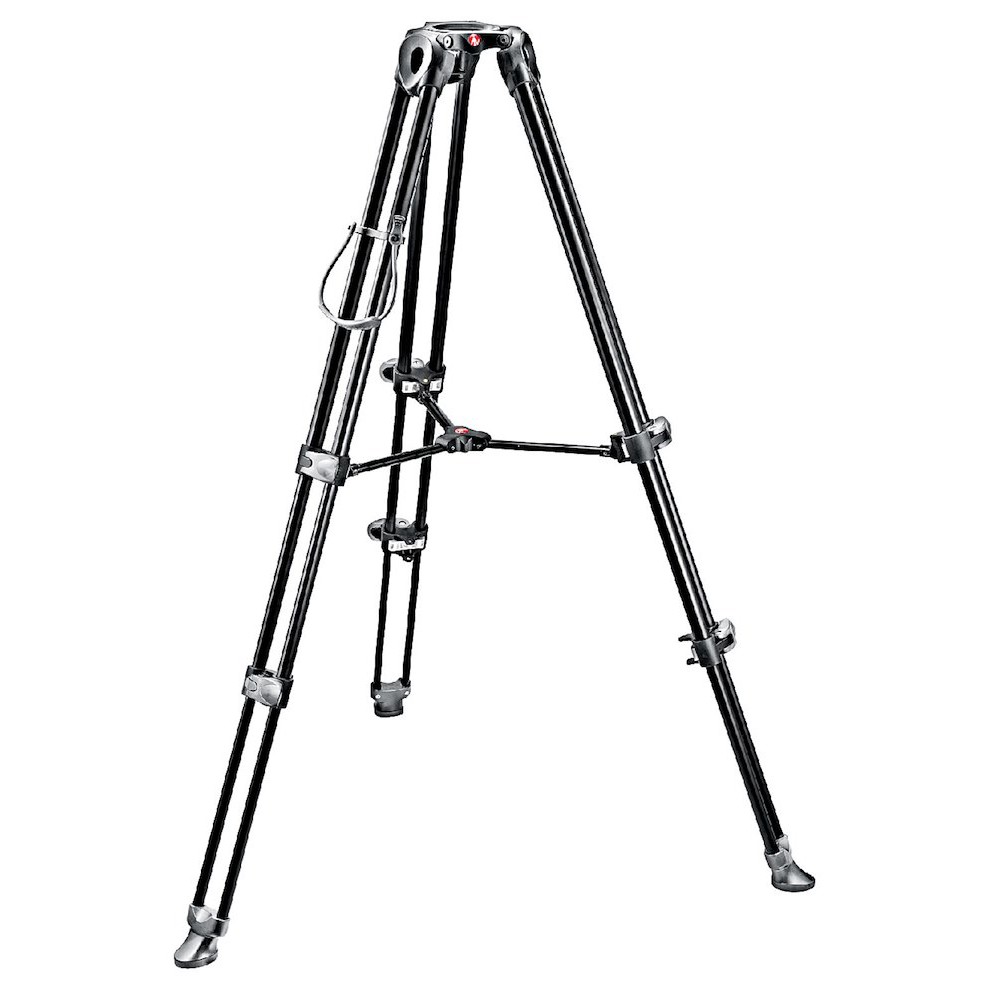 Manfrotto Video Tripod, aluminium telescopic-twin leg MVT502AM