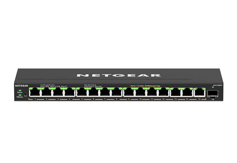 Netgear Easy Smart Managed Essentials Switch (GS316EPP)