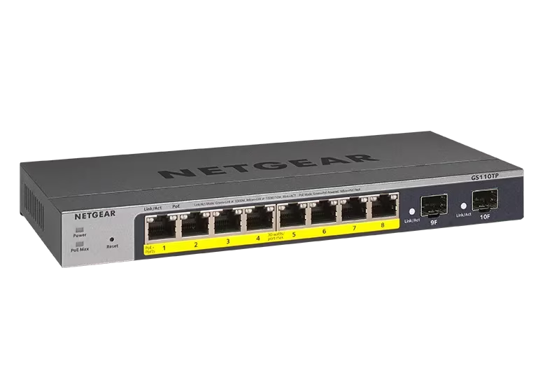 Netgear Smart w/ optional Cloud (GS110TPv3)