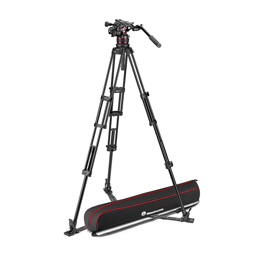 Manfrotto Nitrotech 612 video head, alu twin leg tripod gs (MVK612TWINGAUS)