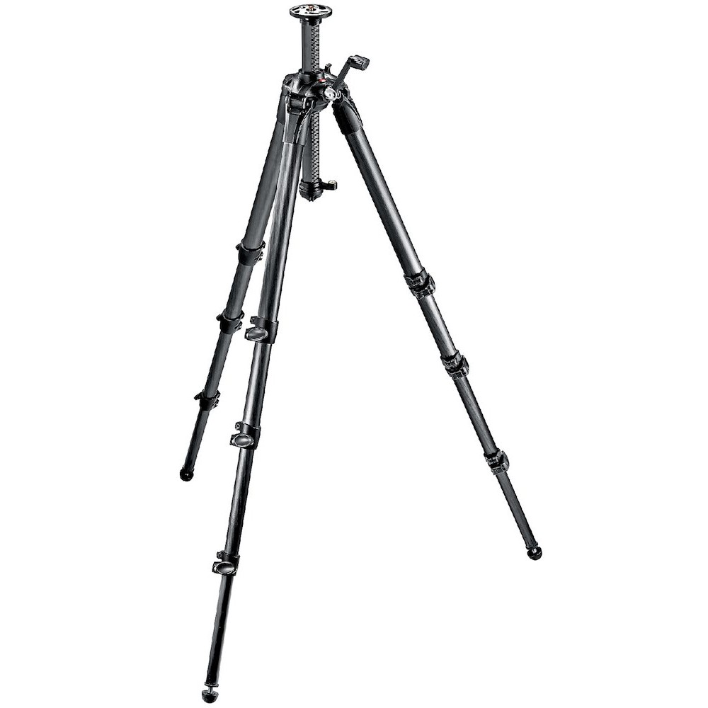 Manfrotto 057 Carbon Fiber 4 Section Geared Tripod (MT057C4-G)