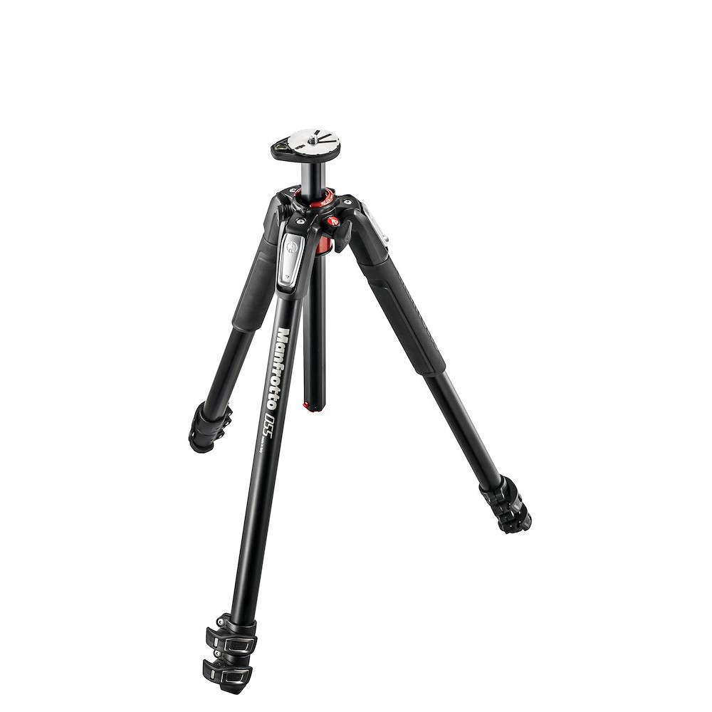 Manfrotto 055 Aluminium 3-Section Tripod with Horizontal Column (MT055XPRO3)