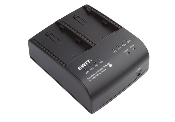 SWIT S-3602U 2-ch SONY BP-U Charger and Adaptor