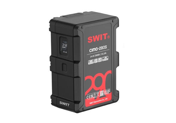 SWIT CIMO-290S 290Wh USB-C OLED info Cine V-mount Battery