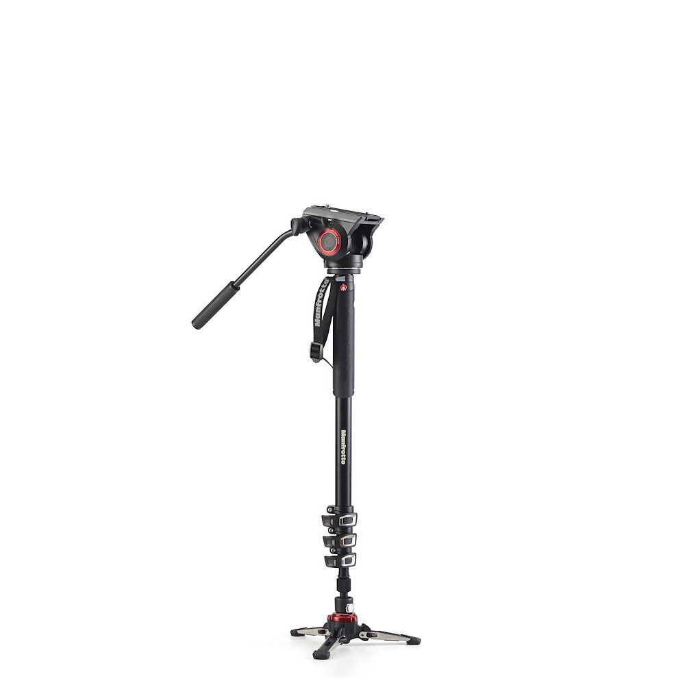 Manfrotto XPRO Monopod+ Four-Section Alu w/ Fluid Video Head MVMXPRO500US