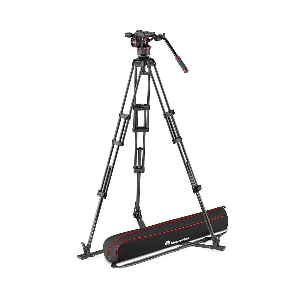 Manfrotto Nitrotech N8 video head w/CF Twin leg tripod GS 100/75mm (MVKN8TWINGCUS)
