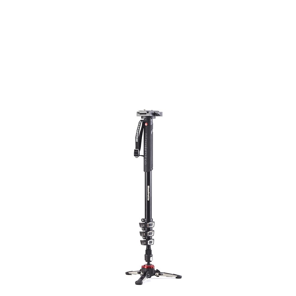 Manfrotto XPRO Monopod+ Four-Section Alu w/ 577 Video Adapter MVMXPROA4577US