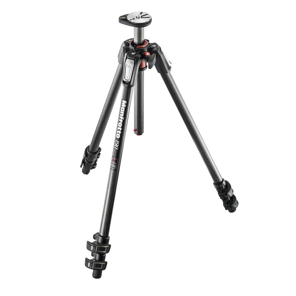 Manfrotto 190 Carbon Fibre 3-Section camera tripod (MT190CXPRO3)