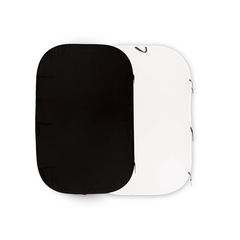 Lastolite 6' X 9'' Washable Muslin Background - Black/White (Revers.) LL LB6921