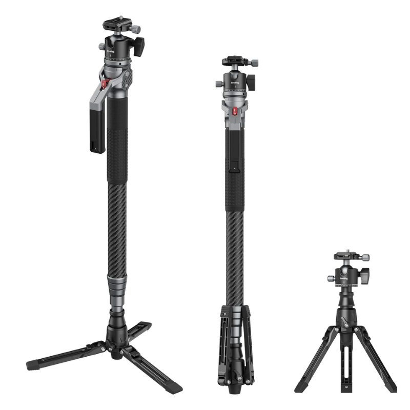 SmallRig Carbon Fiber Monopod Tripod (166cm Height, 5kg Load, 1.7kg Weight) with Ball Head for Photography